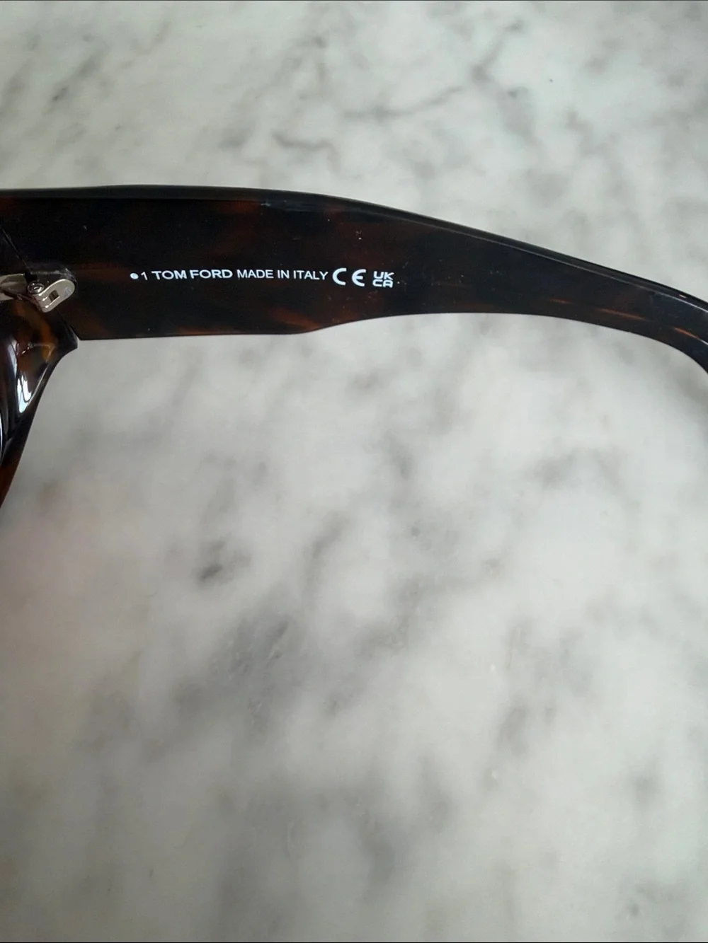 Tom Ford Bronson Tortoiseshell Sunglasses with Rose Lenses and Gold Accents